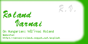 roland varnai business card